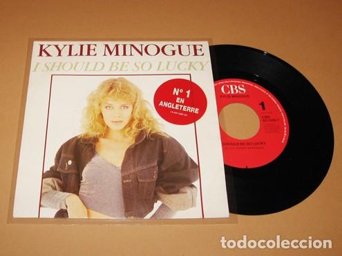 Discos de vinilo: KYLIE MINOGUE - I SHOULD BE SO LUCKY - SINGLE - 1987 - SU PRIMER HIT DE DEBUT