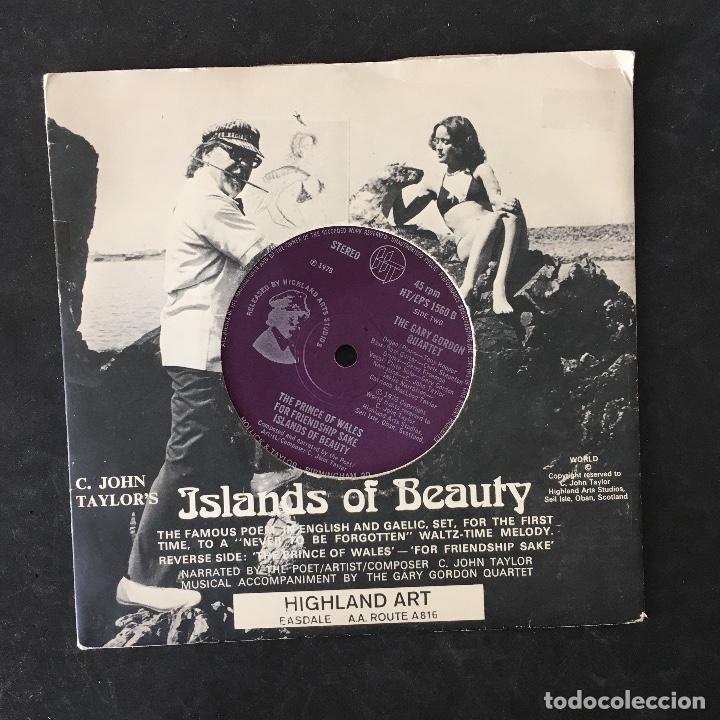 Vinyl-Schallplatten: VINILO SINGLE - ISLANDS OF BEAUTY HIGHLAND ART THE PRINCE OF WALES FOR FRIENDSHIP SAKE - HT 1978
