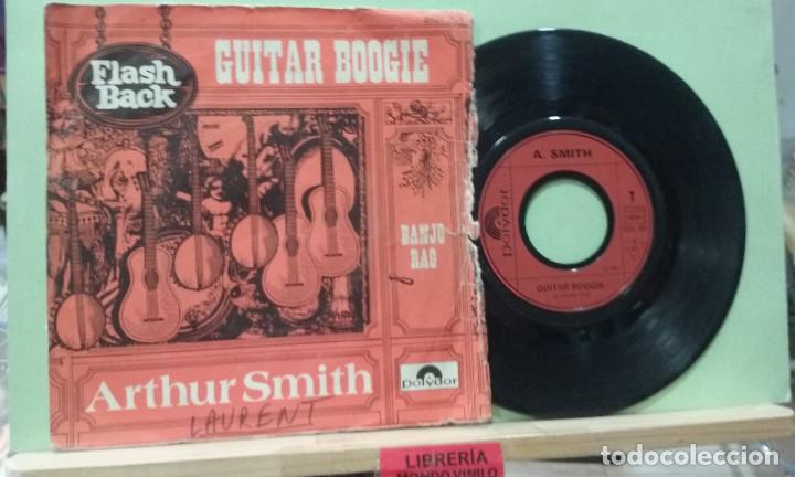 Discos de vinilo: Arthur Smith. Guitar boogie / Banjo rag. Polydor 1967 -- Single - Foto 1