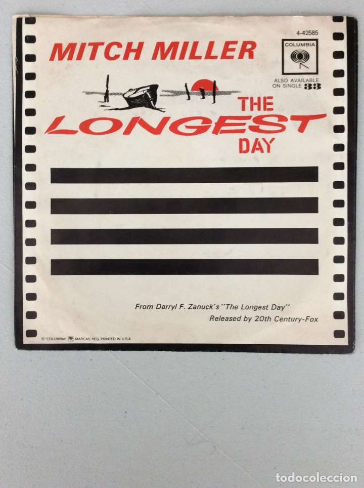 Discos de vinilo: Mitch Miller. The longest day. - Foto 1