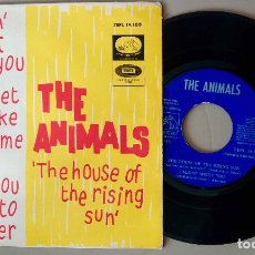 Discos de vinilo: THE ANIMALS, THE HOUSE OF RISING SUN + 3 TEMAS. EP ORIGINAL ESPAÑA AÑO 1964. Lote 316895598