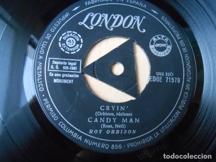Discos de vinilo: ROY ORBISON, EP, CRYIN&acute; + 3, A&Ntilde;O 1961 - Foto 3
