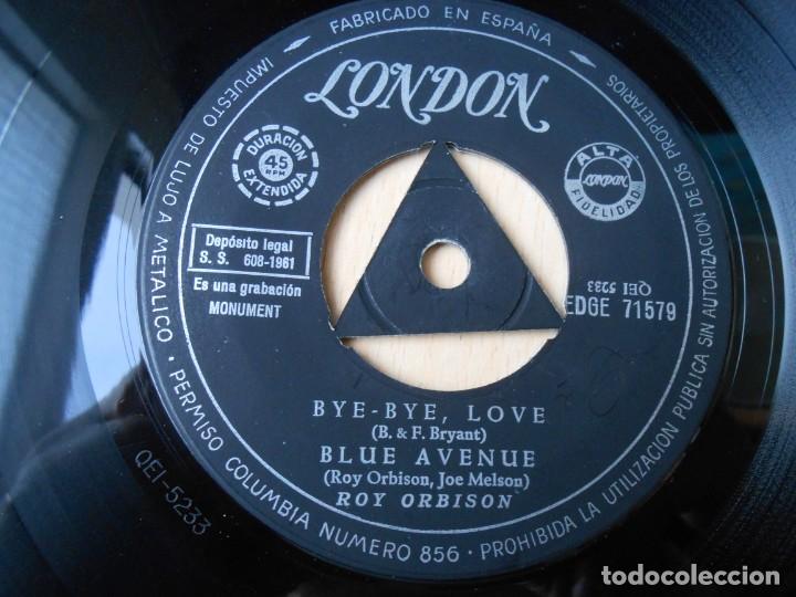 Discos de vinilo: ROY ORBISON, EP, CRYIN&acute; + 3, A&Ntilde;O 1961 - Foto 4