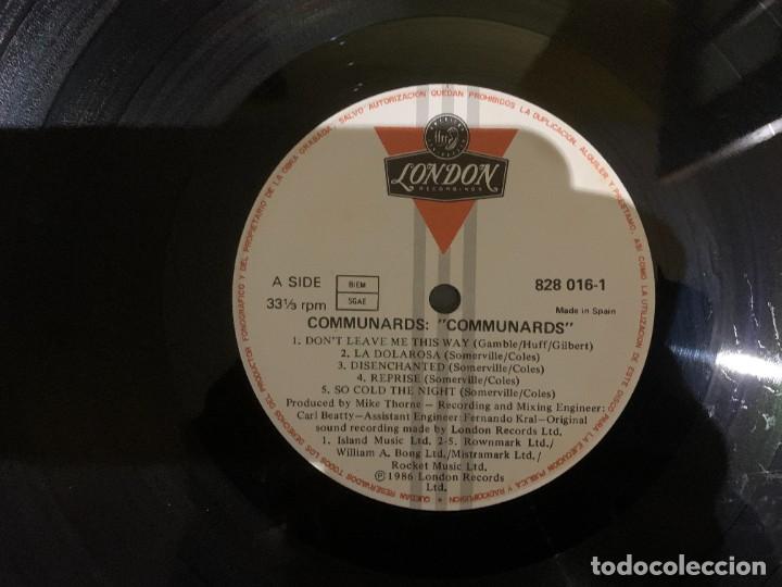 Discos de vinilo: Communards &lrm;&ndash; Communards. DISCO VINILO. ESTADO VG+/VG+. 1986 - Foto 2