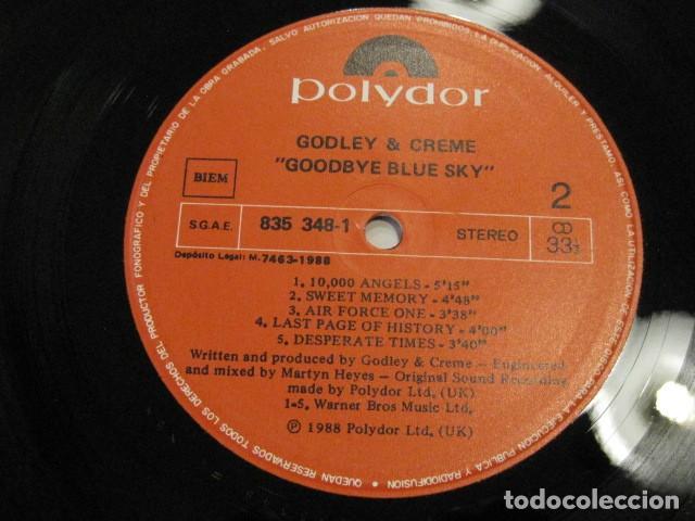 Discos de vinilo: GODLEY & CREME - GOODBYE BLUE SKY 88 POLYDOR - Foto 11