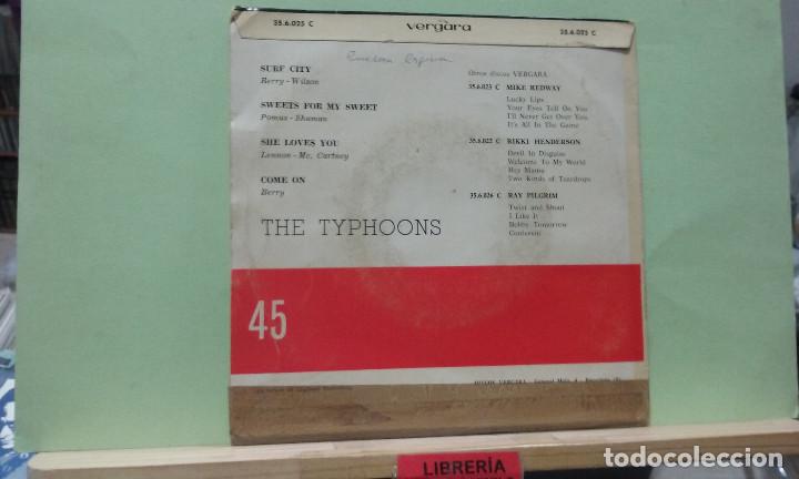Discos de vinilo: The typhoons. Vergara 1964 -- EP - Foto 2
