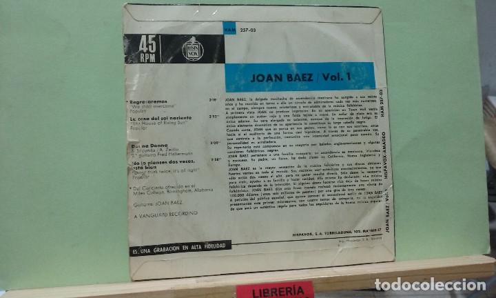 Discos de vinilo: Joan Baez, vol. 1. Hispavox 1964 -- EP - Foto 2