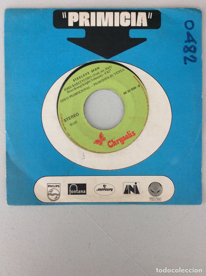 Discos de vinilo: Steeleye Span. Gaudete. John Barleycorn. - Foto 2
