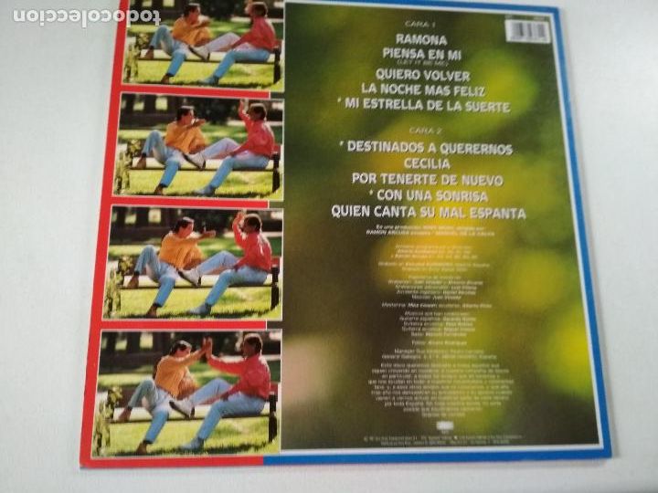 Discos de vinilo: DUO DINAMICO, TAL CUAL, 1991 EPIC - Foto 3