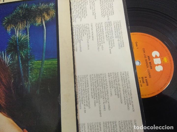 Discos de vinilo: ANA BELEN/CON LAS MANOS LLENAS/VINILO. - Foto 2