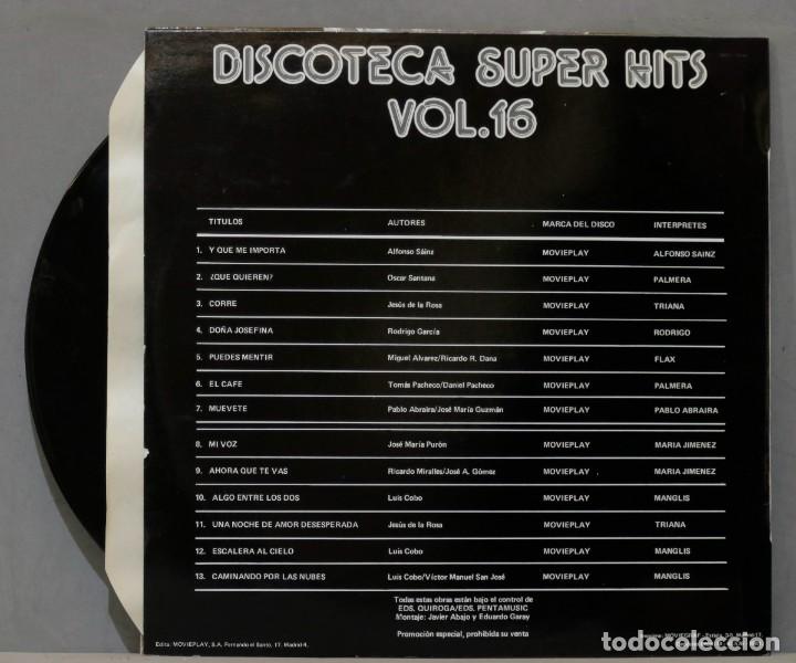 Discos de vinilo: LP. Discoteca Super Hits Vol.16 - Foto 2