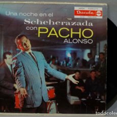 Disques de vinyle: LP. PACHO ALONSO. UNA NOCHE EN EL SCHEHEREZADA CON PACHO ALONSO. Lote 317294403