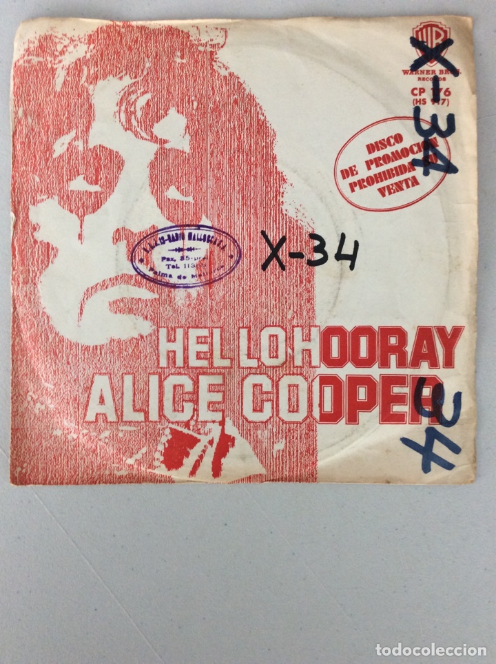 Discos de vinilo: Alice Cooper. Hello hooray. Generation landslide. - Foto 1