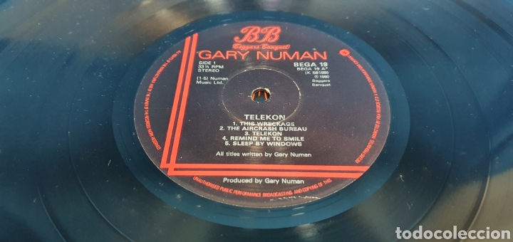 Discos de vinilo: TELEKON - GARY NUMAN - Foto 3