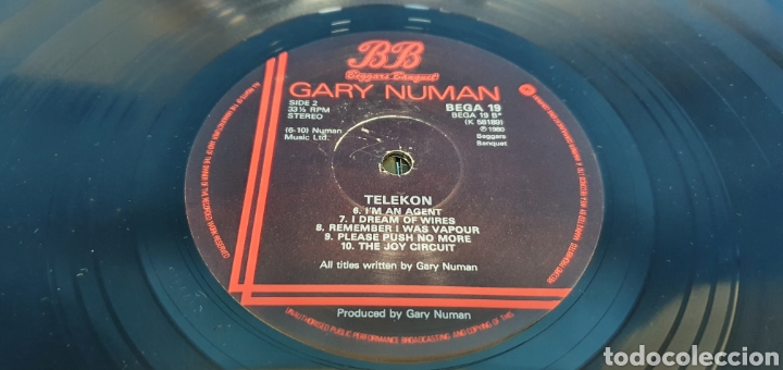 Discos de vinilo: TELEKON - GARY NUMAN - Foto 5