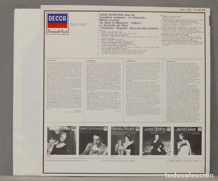 Discos de vinilo: LP. Jussi Bj&ouml;rling. Arias - Foto 2