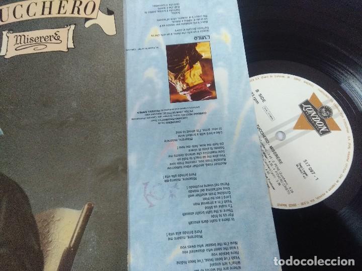Discos de vinilo: ZUCCHERO/MISERERE/VINILO. - Foto 2