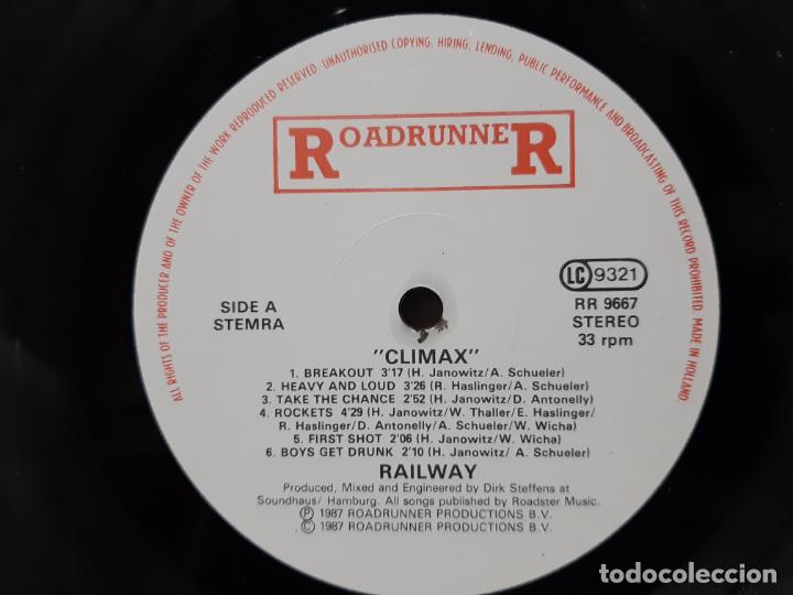 Discos de vinilo: RAILWAY -CLIMAX- (1987) LP DISCO VINILO - Foto 5