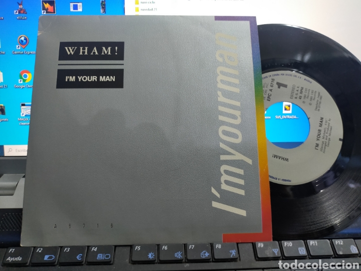 Discos de vinilo: Wham single im your man Espa&ntilde;a 1985 - Foto 1