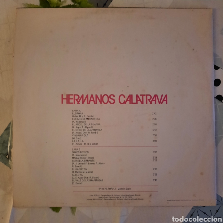 Discos de vinilo: HERMANOS CALATRAVA - Llorona... - Foto 2