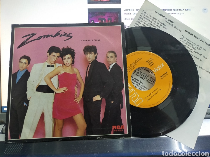 Discos de vinilo: Zombies single la muralla china 1981 - Foto 1