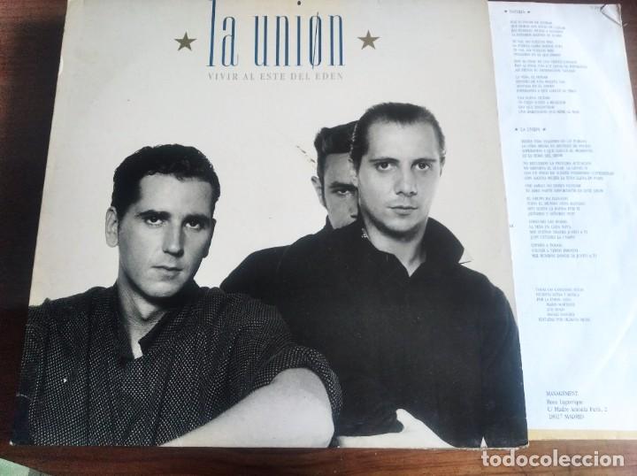 Discos de vinilo: LA UNI&Oacute;N - Vivir al Este del Ed&eacute;n *********** LP 1988 - Foto 1