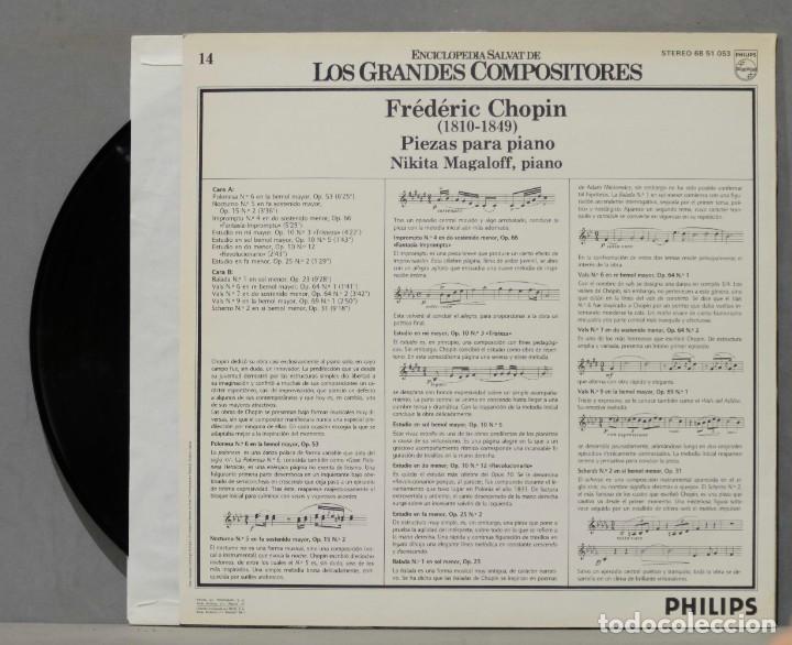Discos de vinilo: LP. CHOPIN. GRANDES COMPOSITORES. 14 - Foto 2
