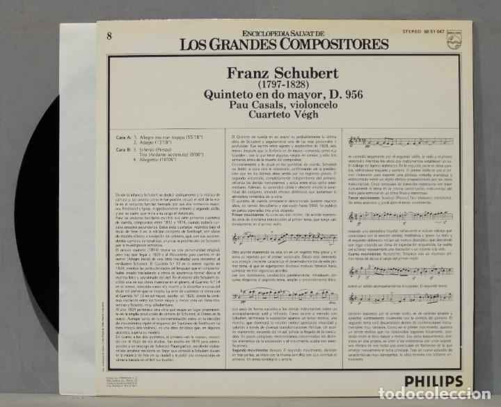 Discos de vinilo: LP. SCHUBERT. GRANDES COMPOSITORES. 8 - Foto 2