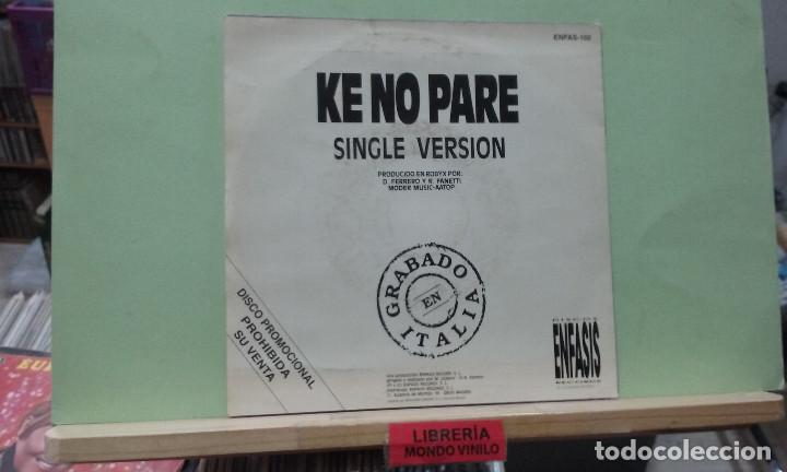 Discos de vinilo: A.S.A.P. Ke no pare (single version). Enfasis records 1992 -- Single - Foto 2