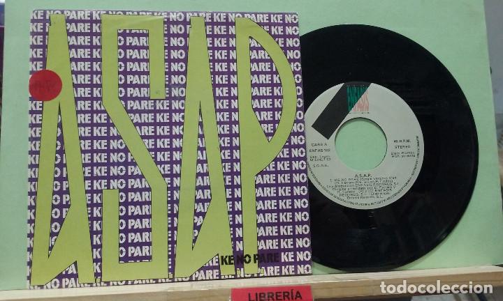 Discos de vinilo: A.S.A.P. Ke no pare (single version). Enfasis records 1992 -- Single - Foto 1