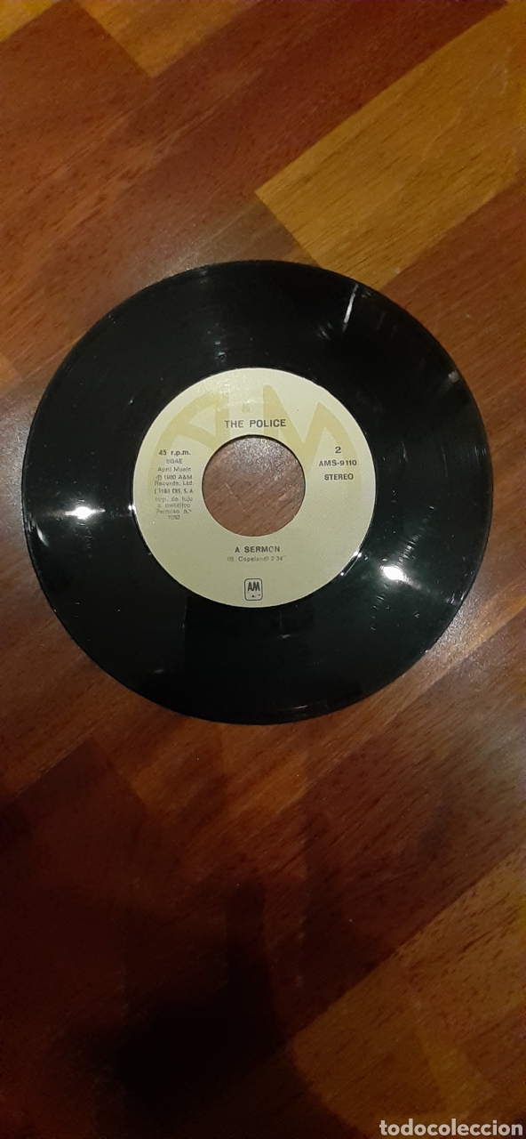 Discos de vinilo: Police de do do do/A serm&oacute;n AMS9110 SIN CAR&Aacute;TULA - Foto 2