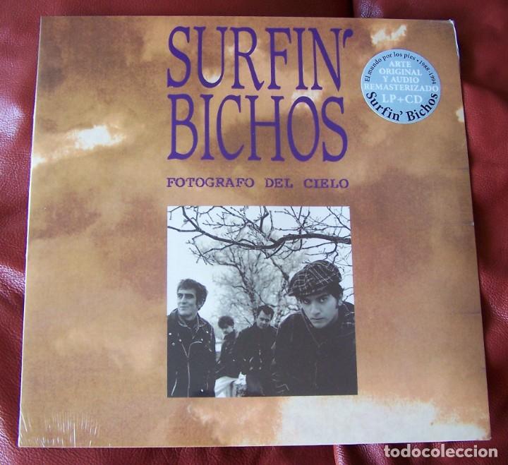 Discos de vinilo: SURFIN BICHOS - EL FOT&Oacute;GRAFO DEL CIELO LP + CD - Foto 1