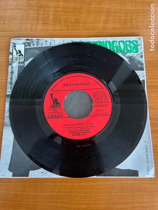 Discos de vinilo: GroundHogs - BDD/ Gasoline - Foto 3
