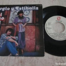 Discos de vinilo: SERGIO Y ESTÍBALIZ - ASÍ COMO ASÍ / CAN´T GET YOU OUT OF MY MIND. SINGLE 1980. EXCELENTE ESTADO. Lote 317796153