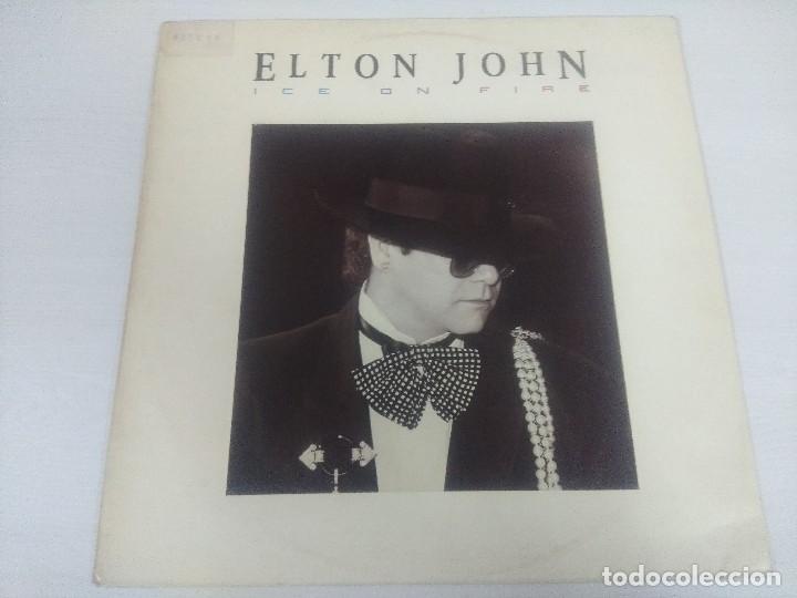 Discos de vinilo: ELTON JOHN/ICE ON FIRE/VINILO. - Foto 1