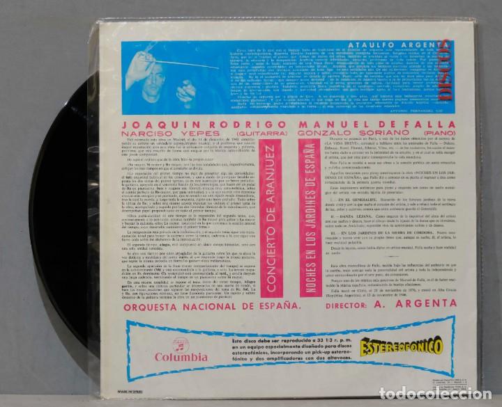 Discos de vinilo: LP CONCIERTO ARANJUEZ. TORROBA - Foto 2