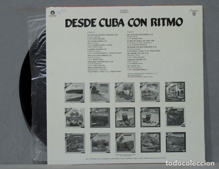 Discos de vinilo: LP. Guajiras Cubanas - Foto 2