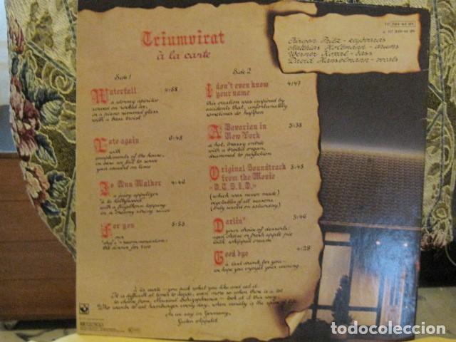 Discos de vinilo: TRIUNVIRATE &ndash; A LA CARTE Emi-Harvest &lsquo;78 - Foto 2