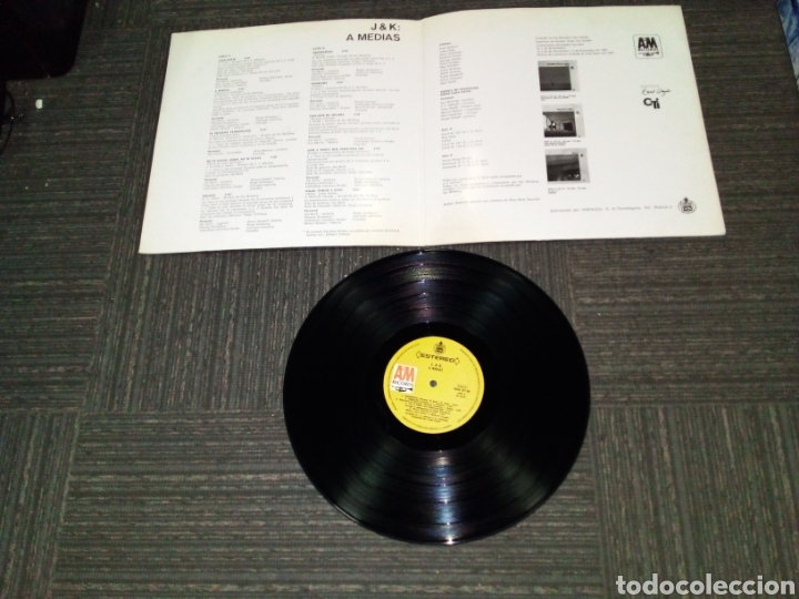 Discos de vinilo: J & K - A MEDIAS - SPAIN - HISPAVOX - REF HDAS 371-30 - GATEFOLD - L - - Foto 2