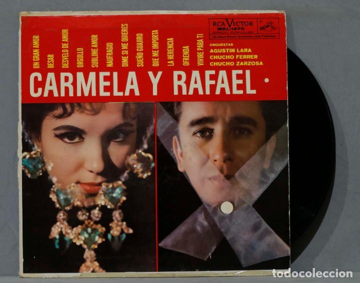 Discos de vinilo: LP. Carmela Y Rafael - Foto 1