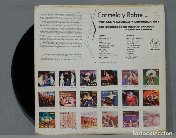 Discos de vinilo: LP. Carmela Y Rafael - Foto 2