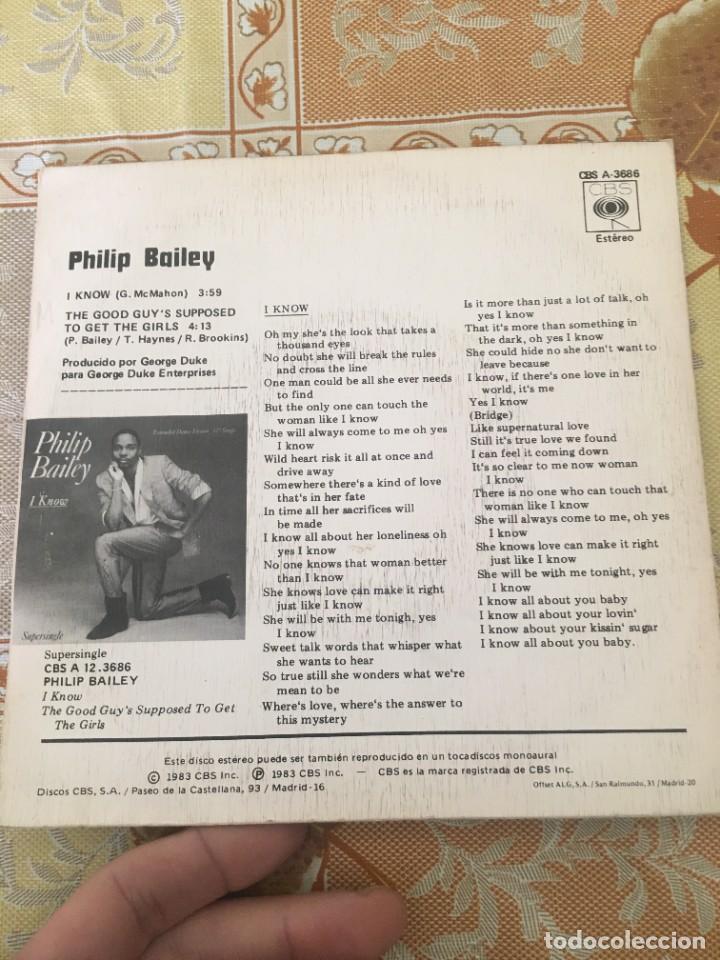 Discos de vinilo: Philip Bailey &ndash; I Know - Foto 2