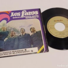 Discos de vinilo: LOS FAROS / FESTIVAL BENIDORM 68 / ILUSIONES PERDIDAS / SINGLE - NOVOLA-1968 / MBC. ***/***. Lote 317982003