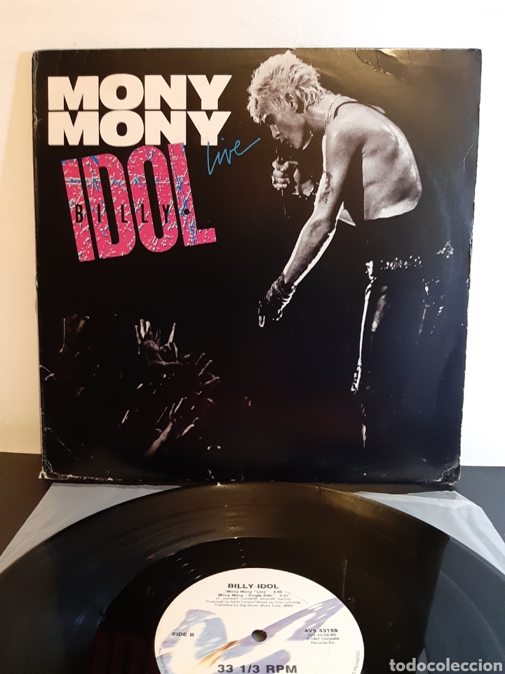 Discos de vinilo: *BILLY IDOL. MONY MONY. LIVE. U.S.A. LA.4 - Foto 1