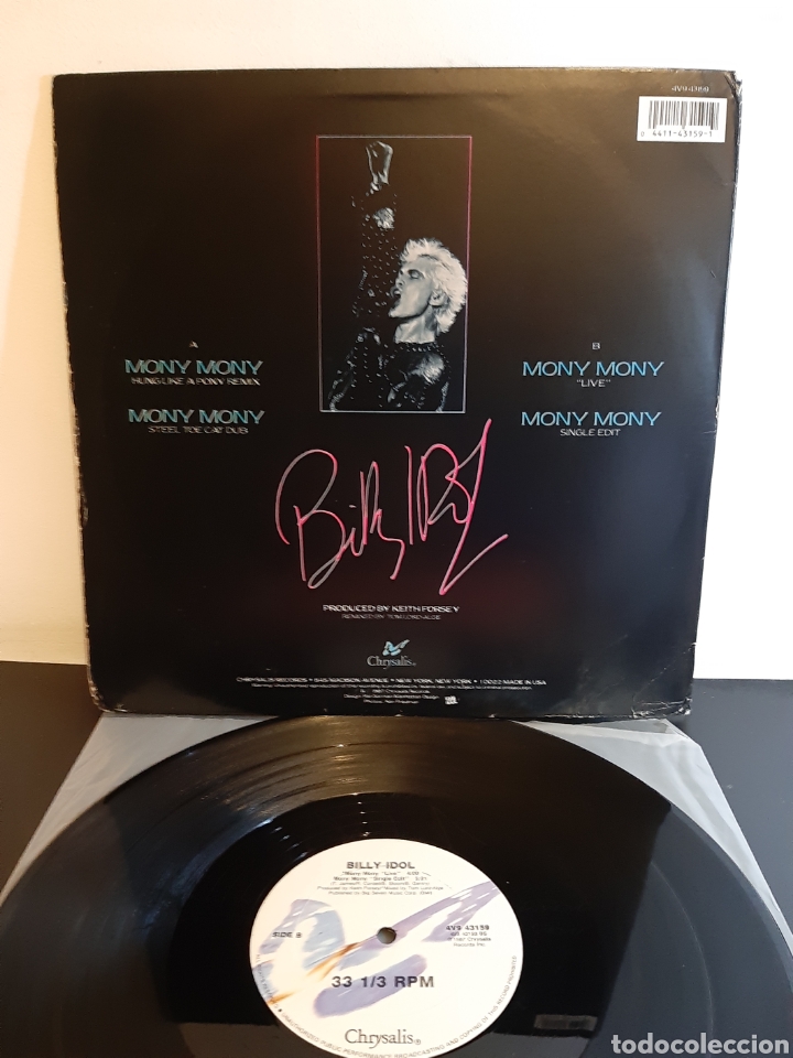 Discos de vinilo: *BILLY IDOL. MONY MONY. LIVE. U.S.A. LA.4 - Foto 2