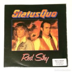 Discos de vinilo: STATUS QUO ‎– RED SKY / DON'T GIVE IT UP , UK 1986 VERTIGO