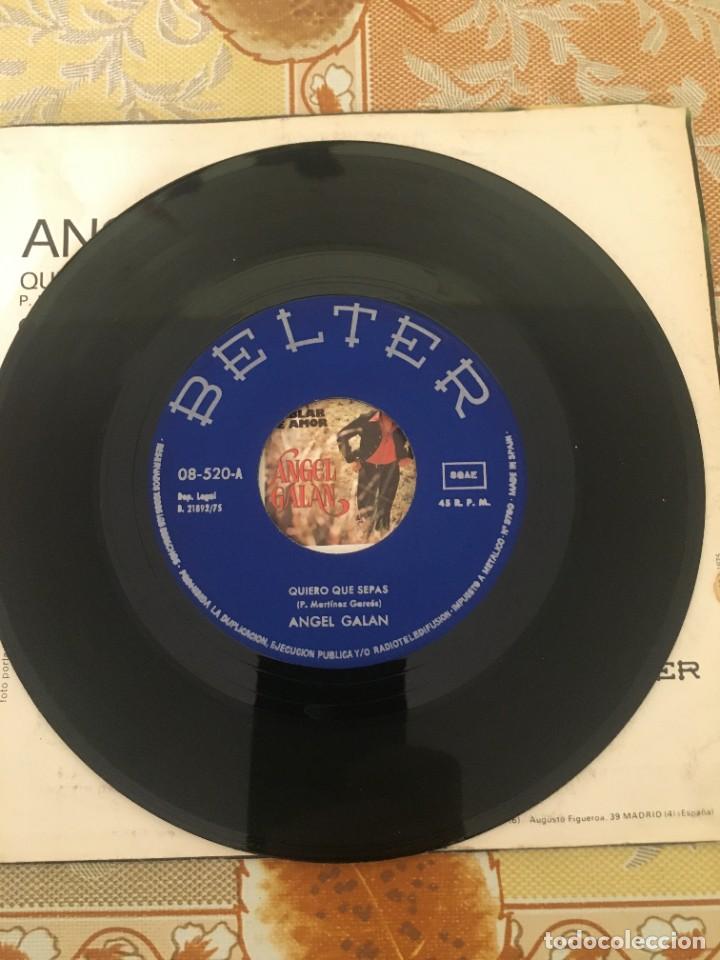 Discos de vinilo: Angel Galan &lrm;&ndash; Quiero Que Sepas - Foto 3