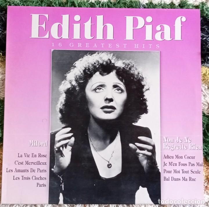 Discos de vinilo: Edith Piaf. 16 Grandes &eacute;xitos - Foto 1
