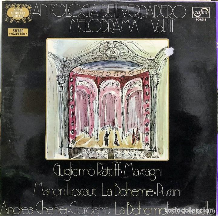 Disques de vinyle: ANTOLOGIA DEL VERDADERO MELODRAMA - VOL. III - Vinilo, LP