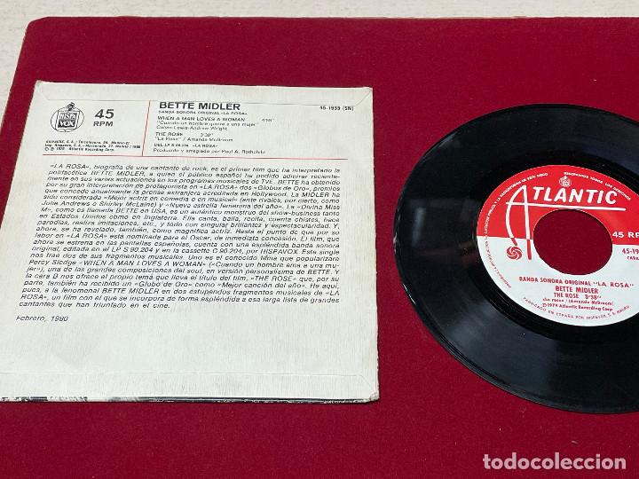 Discos de vinilo: SINGLE BANDA SONORA ORIGINAL LA ROSA 1979 - Foto 2